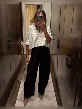 NWT Zara Barrel Jeans